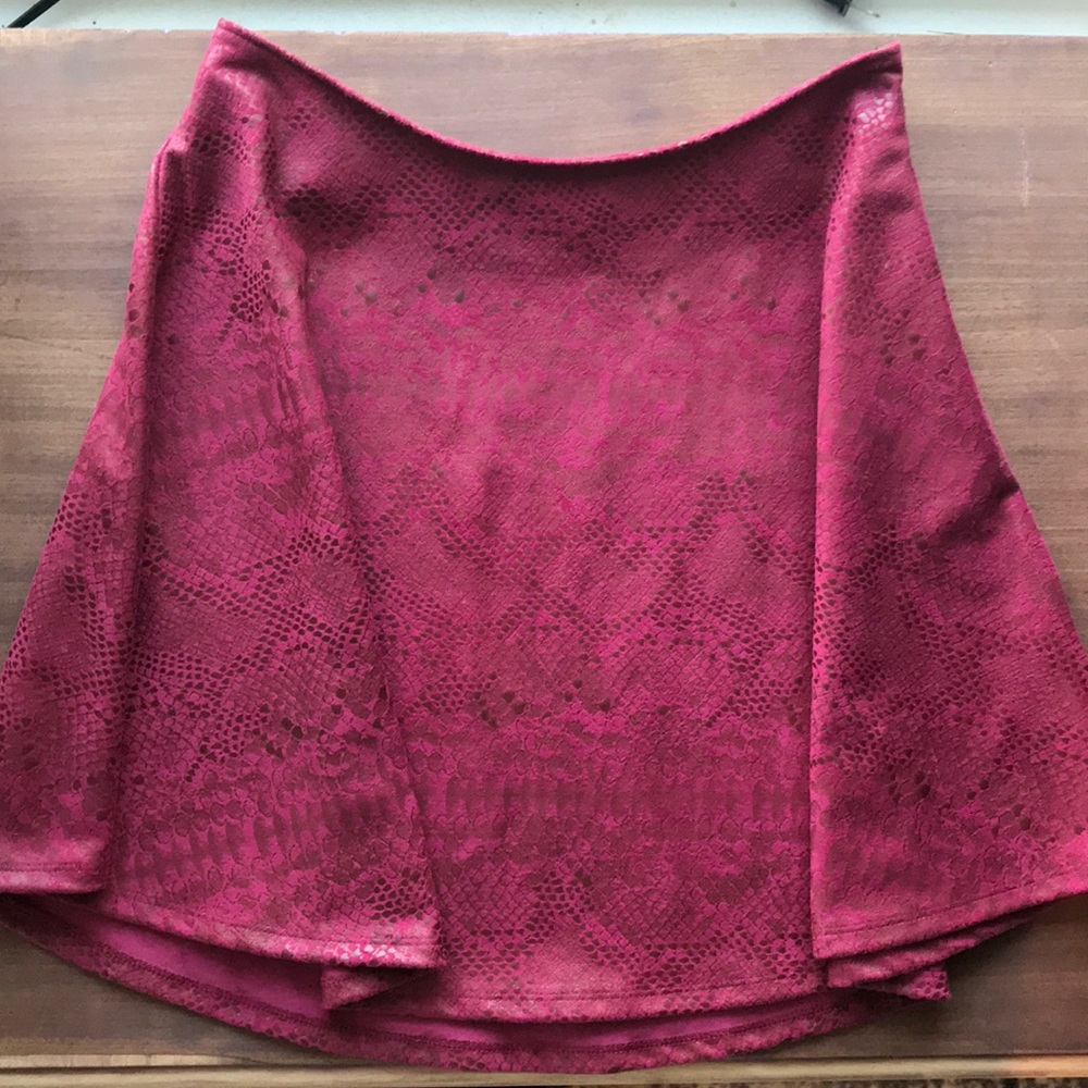 GUESS skater skirt snake print